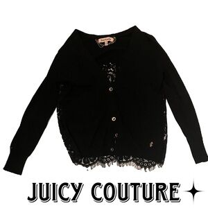 Juicy Couture Black Lace Cardigan
